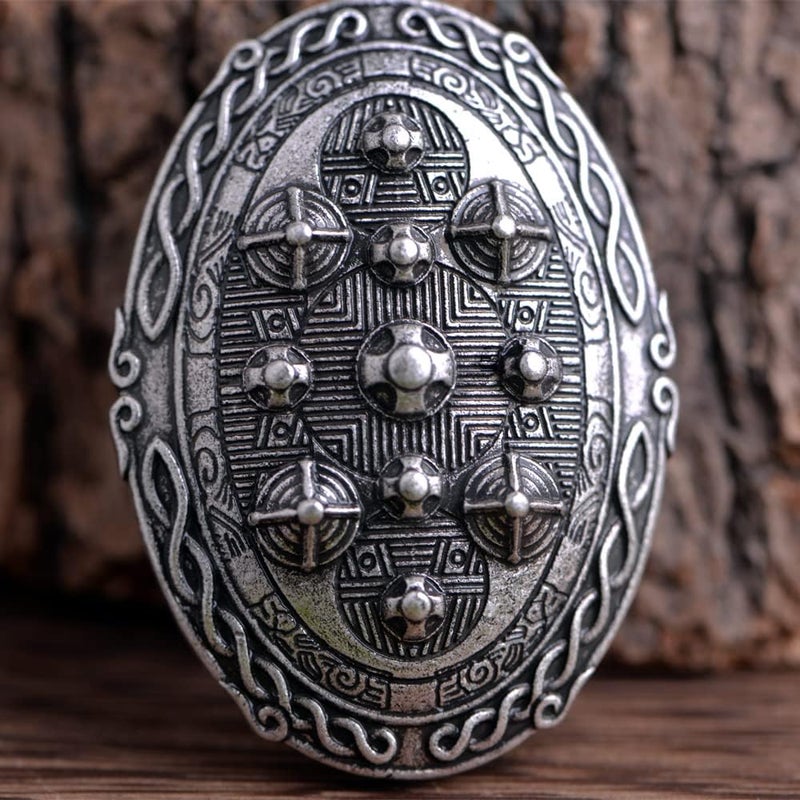 LANGHONG Norse Viking Brooch For Men Turtle Brooch Talisman Jewelry, Gift For Men - Image 2